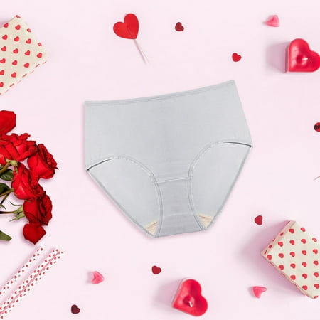 

Miayilima Panties For Women Ladies Satin High Elasticity Seamless Underwear Silk Panties Ice Silk Panties Size L