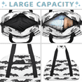 thumbnail image 5 of Herdesigns Halloween Sports Duffle Bag for Women & Men, Spooky Bat Gym Bag Dance Bag Overnight Bag Carry On Weekender Travel Bag, 5 of 7