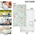 thumbnail image 2 of Flowers Pattern Towels 2 Piece Cotton Hand Towels, Ultra Soft and Highly Absorbent,Decorative Fingertip Face Towel for Bathroom Hotel, Gym and Spa 28 X 16 Inches, 2 of 7