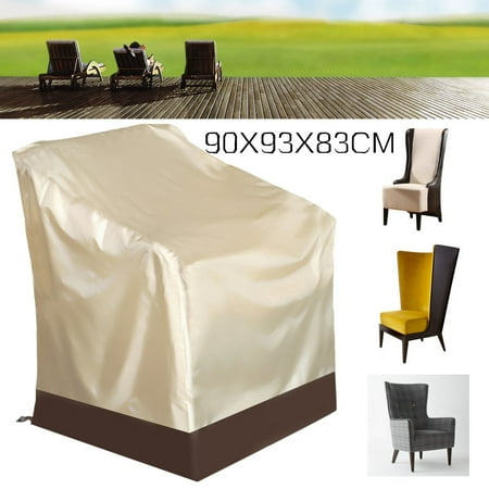 Waterproof Patio Single High Back Chair Covers Outdoor Yard Furniture
