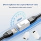 thumbnail image 3 of Placa de pared Keystone mate de 4 puertos con acoplador RJ45, placa Ethernet profesional, 3 of 8