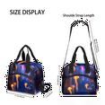 thumbnail image 4 of Herdesigns Jellyfish Lunch Bag for Men Women Adults Ocean Animal Insulated Lunch Box Leakproof Cooler Tote Bag Organizer with Adjustable Shoulder Strap, 4 of 7