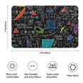 thumbnail image 3 of Math Equations Symbols Black Pattern Bathroom Rugs Mat,Non Slip Microfiber Bathroom Rug,Rubber Backing,Soft Bathroom Mats for Bathroom Floor,Tub and Shower,17x27in(43x68cm), 3 of 5