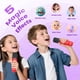 thumbnail image 5 of Máquina de karaoke Peski portátil Bluetooth con 2 micrófonos, color rojo, 5 of 9