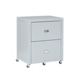 thumbnail image 1 of Linon Peggy Rolling Wood File Cabinet in Gray, 1 of 18