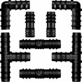 thumbnail image 1 of Accesorios de riego por goteo para parterres elevados, conectores de codo con conexión a prueba de fugas, fácil instalación para su sistema de riego por goteo personalizado, ideal para jardinería en, 1 of 5