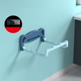 thumbnail image 2 of Great promotion! Wall Mounted Foldable Wash Basin Storage Rack Pot Lid Shelf Holder Self Adhesive, 2 of 3