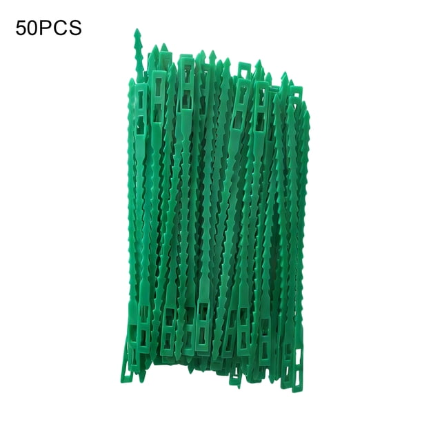 Bridas ajustables para plantas, bridas de plástico flexibles multifunción, bridas para gestión de cables, bridas de soporte para plantas de jardín, enredaderas y arbustos.