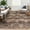 Warm Brown/Coffee, variant on Distressed Boho Floral Rug, 2x6ft Washable Vintage Runner Rug, Soft Non-Slip Low Pile Indoor Living Room & Bedroom Carpet for Dining Room, Dorm, Apartment