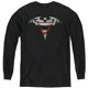 Batman & Joker Bat Logo-Jeune à Manches Longues T-Shirt&44; Noir - Grand – image 1 sur 1