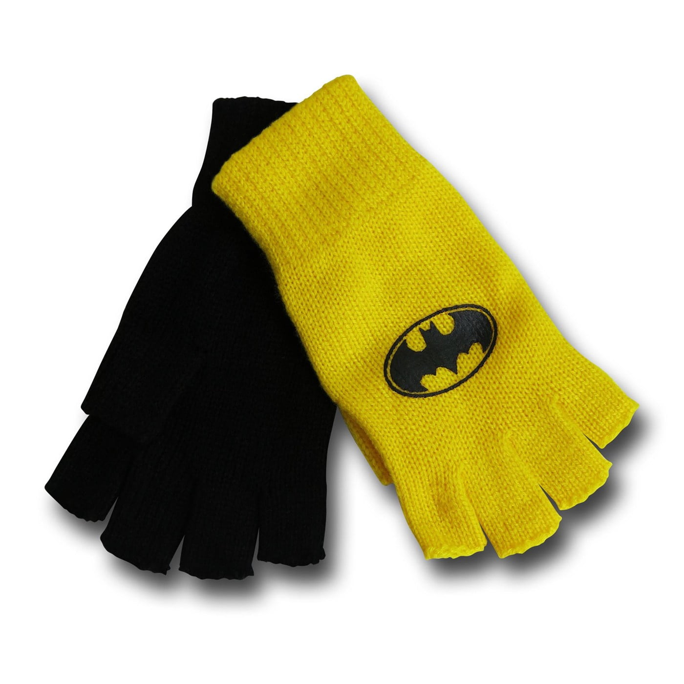 Sportsmand Entreprenør Teenager Batman Black and Yellow Fingerless Gloves - Walmart.com