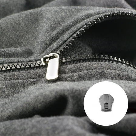 STRANDCHIC Zipper Repair Kit with Metal Zipper Stoppers, Black, 20 Pieces for Coat and Jacket Fixing