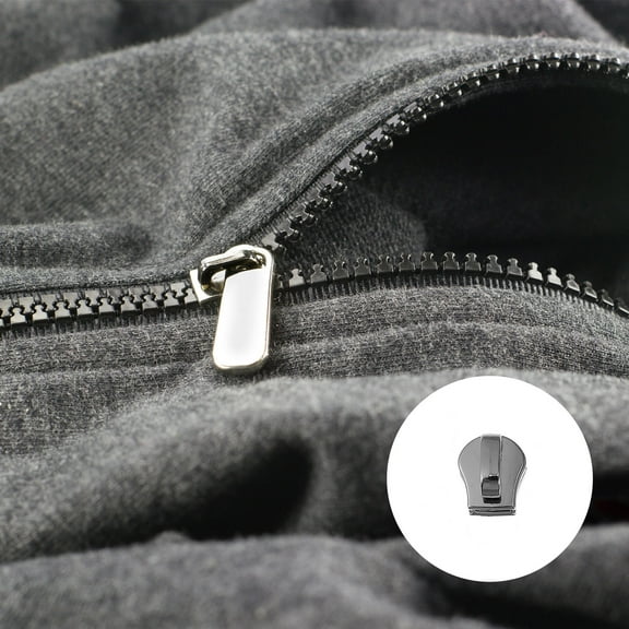 STRANDCHIC Zipper Repair Kit with Metal Zipper Stoppers, Black, 20 Pieces for Coat and Jacket Fixing