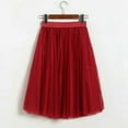 thumbnail image 4 of Femmes Filles Doux Doux Tutu Jupe Danse Fée Style Confortable Tulle Solide Maille Jupe Midi, 4 of 6