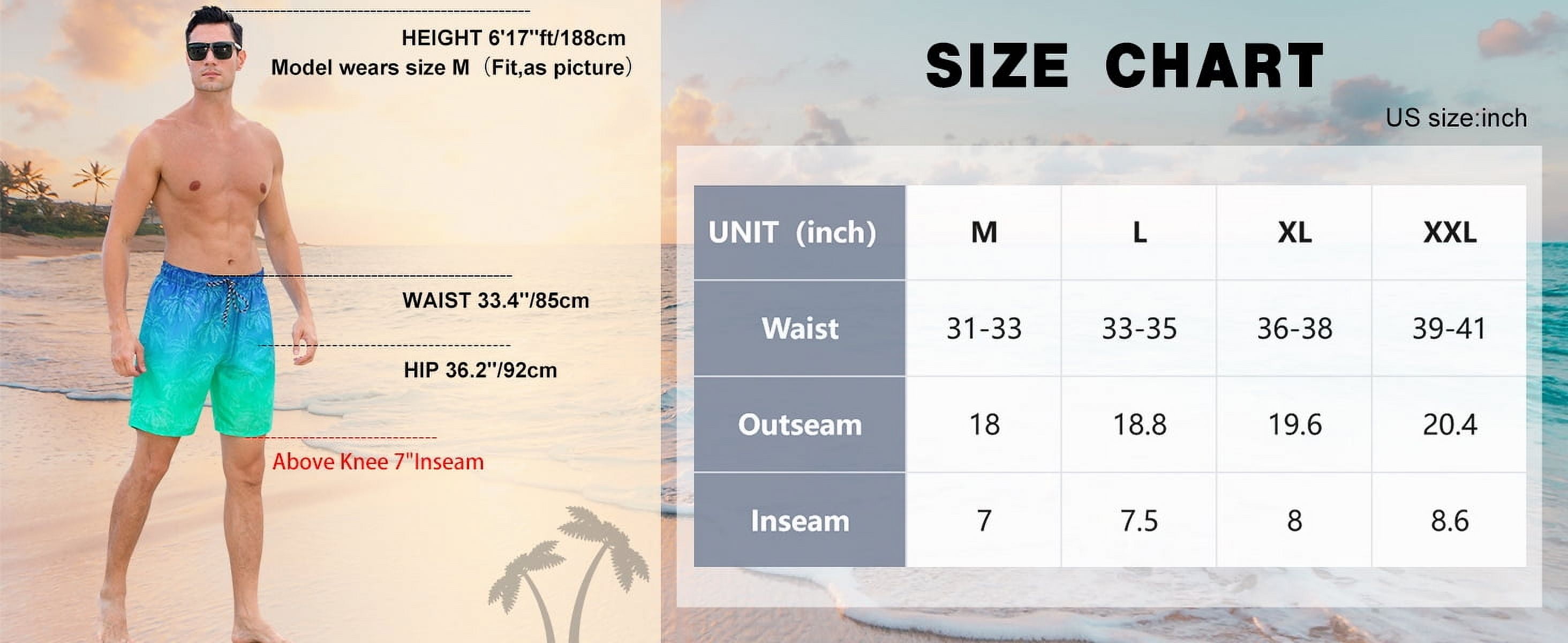 Aideaone Mens Swimming Trunks with Compression Liner Swim Shorts 7 inch Quick Dry Bathing Suit Anti Chafe Boardshorts