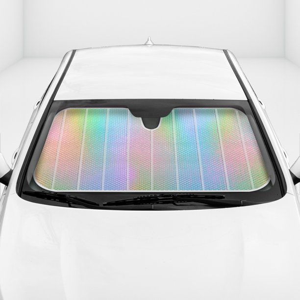 Sharper Image Iridescent Mermaid Front Windshield Sun Shade Visor