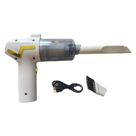 HBBKVI Car Vacuum, 2 In 1 Handheld Vacuum, Car Vacuum Cleaner, USB Rechargeable Portable Mini Vacuum