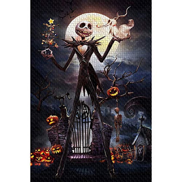 Rompecabezas de madera 1000 piezas najiaxiaowu imagen de Halloween