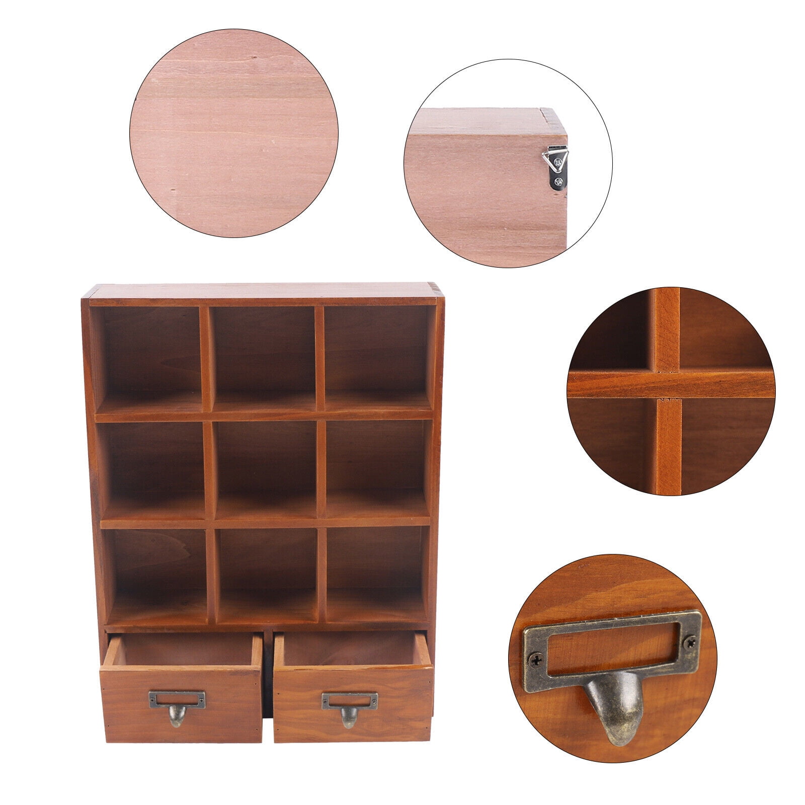 TOOL1SHOoo Simple Storage Organizer 9 Cube Home Office Display Shelves+2 Drawer Sturdy