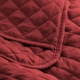 thumbnail image 3 of Bare Home Quilt Set - 3 Piece - Diamond Stitched Bedspread Coverlet - Full/Queen, Red, 3 of 4