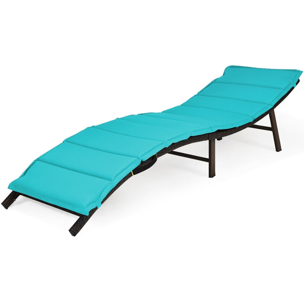 Aimee Lii 2Pcs Folding Patio Lounger Chair, Beach Lounge Chair for Outdoor, Patio Loungers, Turquoise Aimee Lii 2Pcs Folding Patio Lounger Chair, Beach Lounge Chair for Outdoor, Patio Loungers, Turquoise