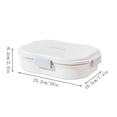 thumbnail image 2 of Ouuluon Portable Bento Box with Ice Pack, Versatile Compartmentalized Airtight Lunch Box for Travel Work, 2 of 6