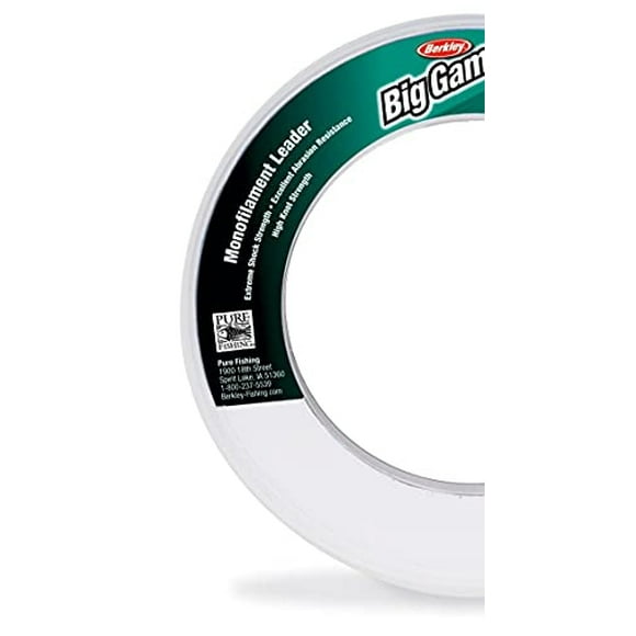 Berkley® Trilene® Big Game ™ Mono Líderes, 55 años, prueba de libra 40, claro Berkley Berkley