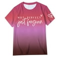 thumbnail image 4 of Icvfdpl Women'S T Shirts Breathable Fast Dry Not Just Forgiven Crew Neck Short Sleeve Tee Shirt Top Lightweight Sun Protection Woman Tshirt, 4 of 4