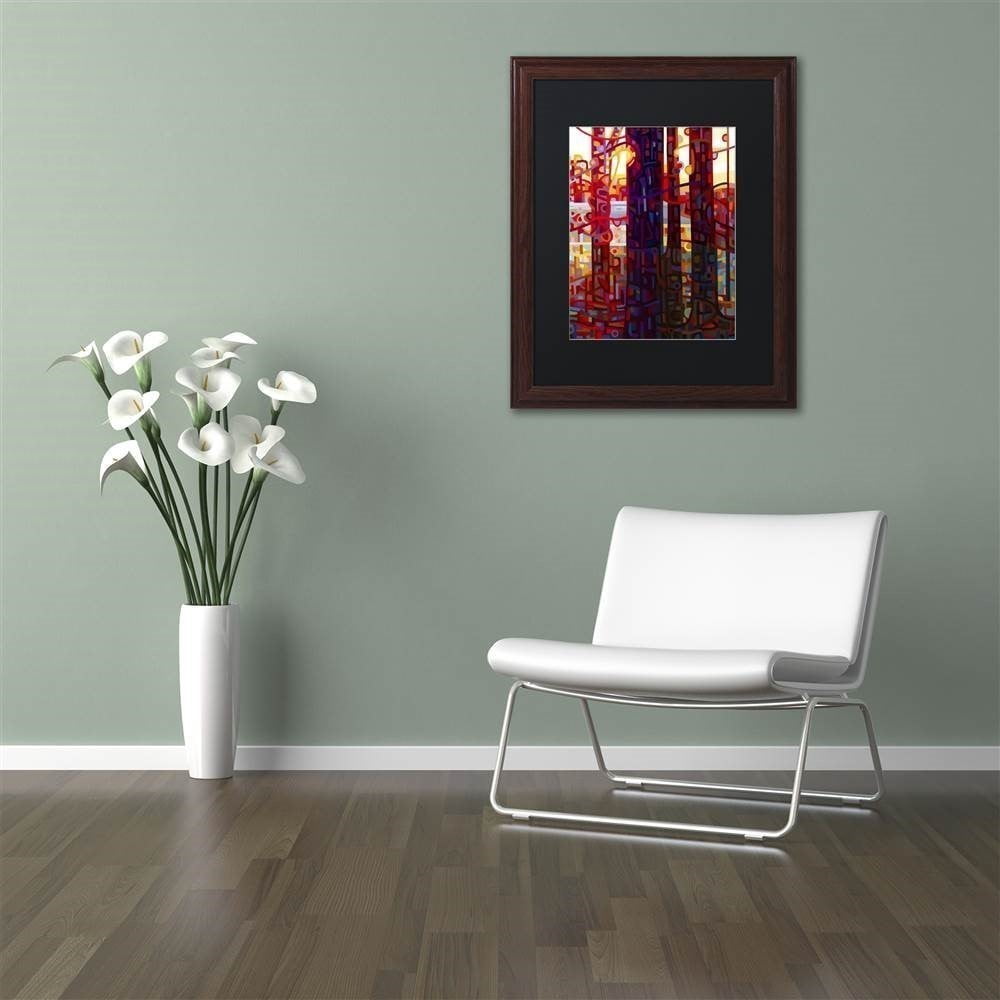 Mandy Budan 'Carnelian Morning' Black Matted Framed Art