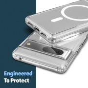 Encased Magnetic Case Designed for Google Pixel 7 - Compatible with MagSafe Charging & Accessories (Clear)