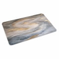 thumbnail image 4 of Grey Golden Door Mat Indoor Outdoor, Modern Oil Painting Abstract Non Slip Welcome Mat with Rubber Backing, Absorbent Fabric Front Door Mats Entryway Rug for Home Patio Entrance 20"x31.5", 4 of 9