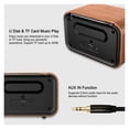 thumbnail image 3 of Retro Wood Wireless Bluetooth-Compatible5.0 Speaker Bass Outdoor Stereo Sound Box Vintage Soundbar, 3 of 6