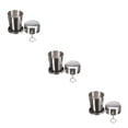 thumbnail image 3 of Ounissouiy Frascos de agua de acero inoxidable duraderos taza de café de viaje taza portátil agua café al aire libre vaso de té botella plegable 150ml 3piezas Ounissouiy CBP029530, 3 of 6