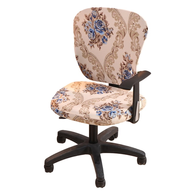 Housse Extensible pour Chaise d'Ordinateur, Chaise de Bureau, Housse de Chaise de Bureau, Housse de Chaise d'Ordinateur en Polyester à Haute Élasticité, impression Américaine