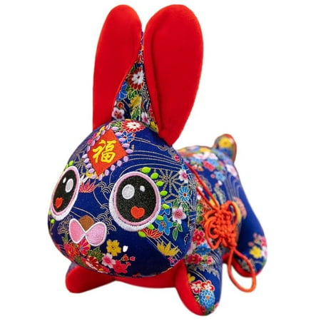 

Creative Mascot Decoration Party Supplies China New Year Pendant Rabbit Plush Toy Bunny Stuffed Doll Rabbit Mascot Doll L STYLE 1