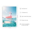 thumbnail image 2 of HAUS AND HUES Flamingo Art and Beach Pictures Wall Art - Flamingo Wall Art and Beach Art Wall Decor, Peach Pink Flamingos Poster Beach Prints Wall Decor, Beach Prints Wall Art (24" x 36" Unframed), 2 of 6