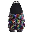 thumbnail image 4 of Hansber Kids Girls Sequins Modern Jazz Latin Ballet Dance Leotard Dress Stage Performance Dancewear Colorful 14, 4 of 7