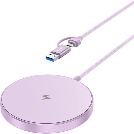 BENFEI Magnetic Wireless Charger 15w Compatible with MagSafe Charger/iPhone 16/16 Pro/16 Plus/16 Pro Max/iPhone 15 Pro Max Plus/iPhone 14 13 12 Series, Wireless Mag Safe Charging Pad, Mag Charger