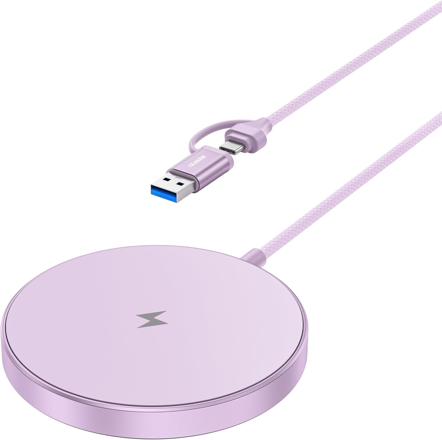 Benfei 15W Magnetic Wireless Charger for iPhone 12-16 photo 1