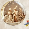 thumbnail image 5 of HomeDM Nativity Scene Ornaments Christmas 2D Acrylic Christmas Tree Hanging Pendant The Birth of Jesus Christian Christmas Decorations for Tree Xmas Gifts, 5 of 9