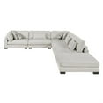 thumbnail image 4 of Lexicon Corydon Microfiber 6-Piece Modular Sectional with Ottoman in Beige, 4 of 20