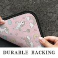 thumbnail image 6 of Pink Cartoon Unicorn Rainbow Cloud Moon Star Door Rugs,Washable Non Slip Door Mats Indoor,Decorative Door Mats,Entry Mat Indoor for Entrance,Bedroom,Kitchen,Bathroom,30"x17", 6 of 6