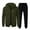 Dark Green, variant on Ediodpoh Men's Suits Men's Sports Fitness Casual Jacquard Hoodie Hoodie Jacket Knitted Cardigan Set Sweat Suits Men Red XXXL