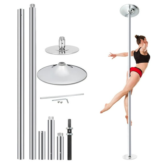 HOWEN 45mm Dancing Pole, Spinning and Static Mode Dance Pole Kit for Exercise & Club Use, Heavy-Duty Chrome Finish for Home & Professional Install