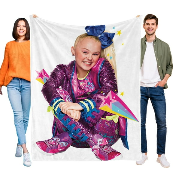 Throw Blanket for JoJo Siwa Bed Couch Home Decor Soft Warm 30x40 Inch Flannel Blanket for Kids Boys Girls Gifts