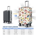 thumbnail image 2 of Luggage Cover Anti Scratch, Butterfly Flowers Elastic Suitcase Protector Fits 18-32 Inch Luggage, 2 of 2
