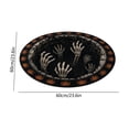 thumbnail image 3 of 3D Trap Halloween Circular Carpet – Skeleton Mummy Web Depth Illusion Rug, Soft Polyester Floor Mat for Bedroom Entrance, Non Shedding Holiday Decor Foot Pad, 3 of 6