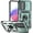 darkgreen, variant on For Galaxy A25 Case with Slide Camera Cover Drop Tested Military Grade Heavy Duty Protective Sturdy Rotate Ring Kickstand Phone Case