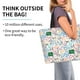 thumbnail image 2 of Balery Back To School Bolsa Tote Estilo Estético con Cremalleras, Bolsa de Hombro, Bolsa de Compras Grande y Plegable, 2 of 8