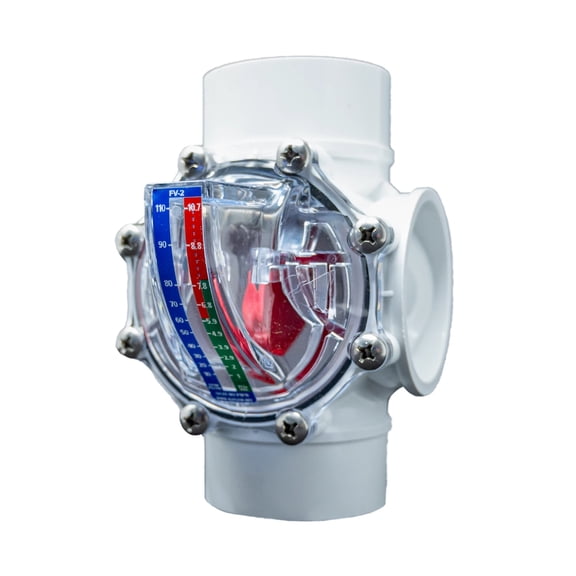 FlowVis GPM Flow Meter Valve for 2" & 2.5" Pipes | FV-2 (566821)